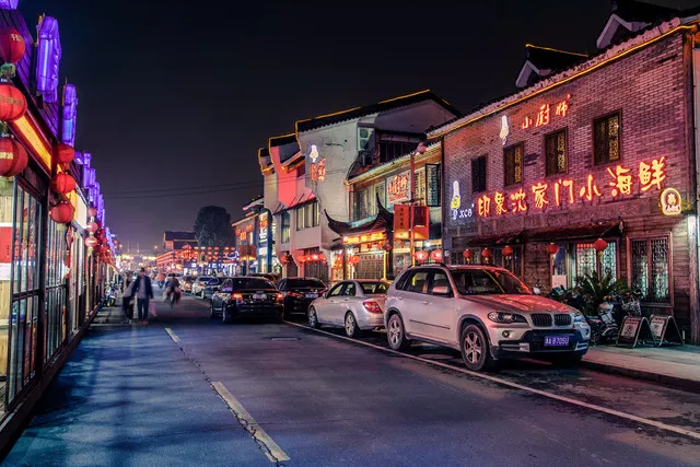 Hefang Street Shengli River Wushan Night Market, Hangzhou Food Street