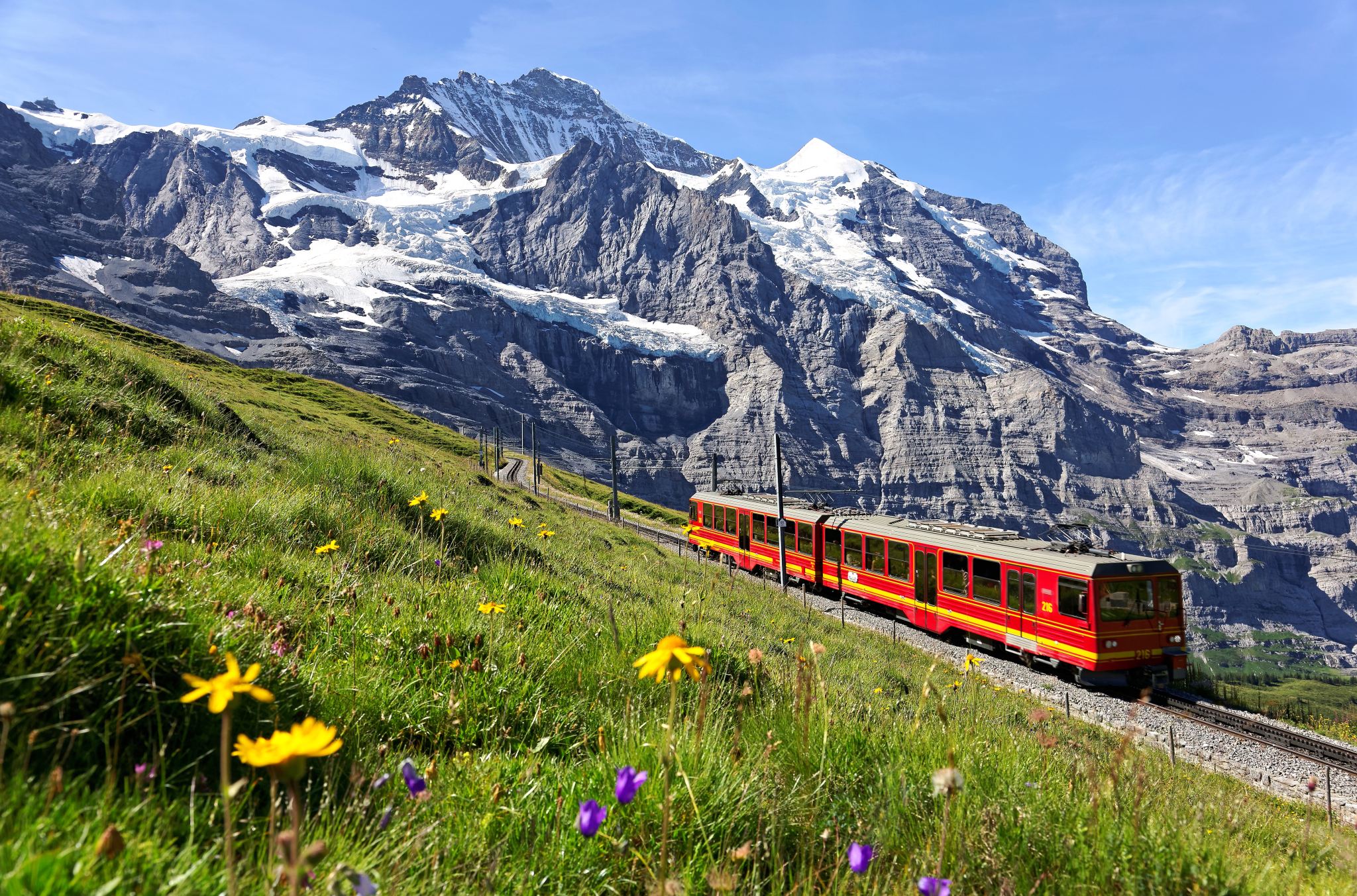 Interlaken or Grindelwald - Jungfraujoch - Top of Europe round-trip train ticket, Bern, Switzerland|Optional cable car ride up and down|All-inclusive multi-segment train tickets