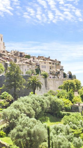 Jet yacht marina + land park + Saint-Paul-De-Vence + La Turbie + observation tower