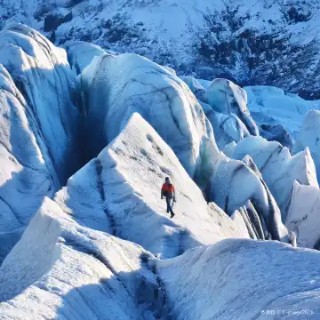 アイスランド・ヴァトナヨークトル氷河のスカフタフェット氷河