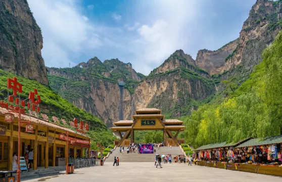 太行山大峽谷八泉峽景區【A路線】單程遊船票+單程纜車票+單程電梯票+來回觀光車票成人