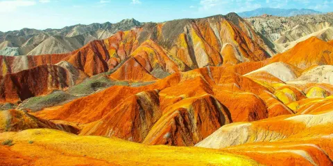 張掖觀賞丹霞地貌
