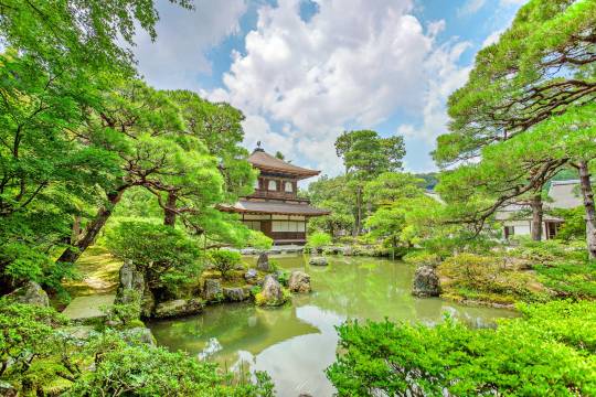 One-day tour to Nanzenji Temple + Ginkakuji Temple + Rurikoin Temple + Sanzenin Temple in Kyoto, Japan