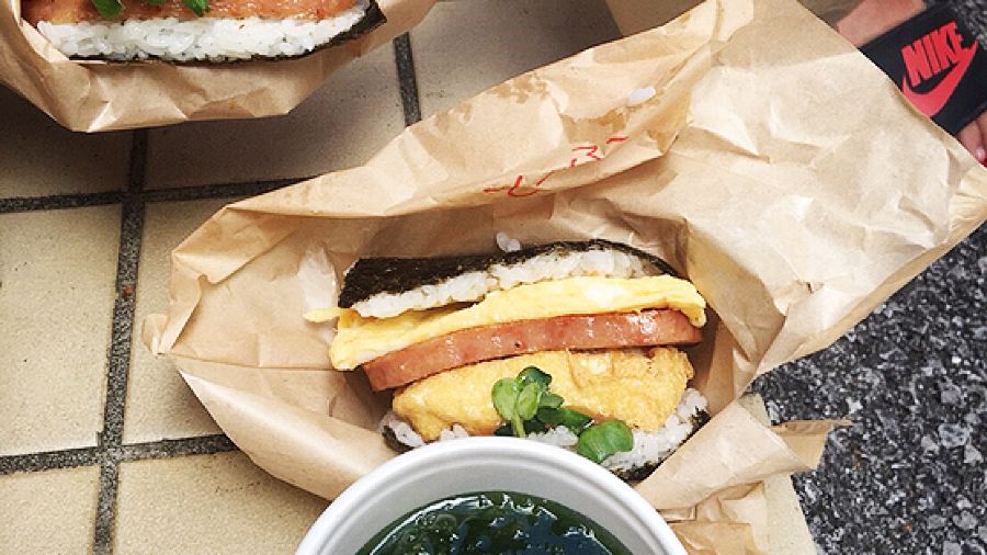 Pork Tamago Onigiri Makishi Market