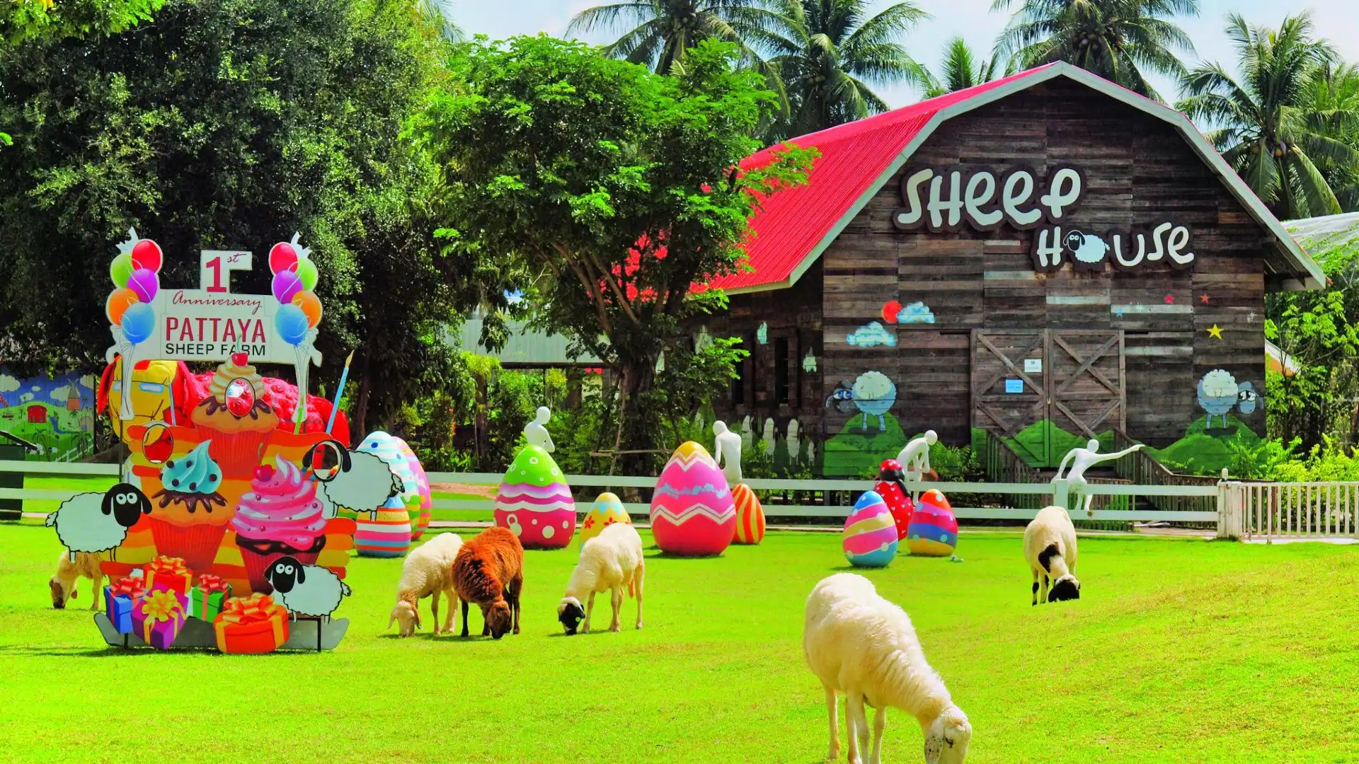 โรงแรมใกล้ฟาร์มแกะพัทยาและสวนนกโชว์