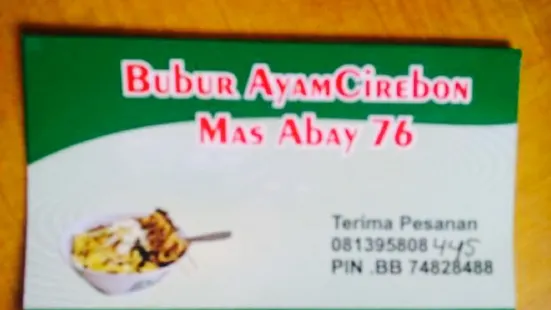 Bubur Ayam Cirebon Mas Abay 76