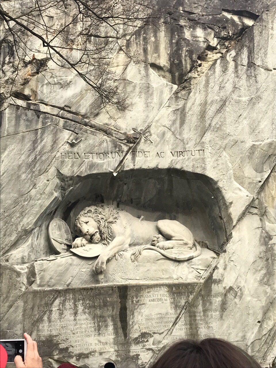 ルツェルン 瀬死のライオン像 評判 案内 トリップドットコム