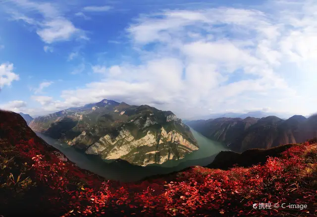 Fall Foliage Sightseeing in Fengjie County