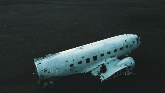Iceland South Coast + lawatan sehari Karam Pesawat DC-3 (Glasier/Air Terjun Sólheimajökull)