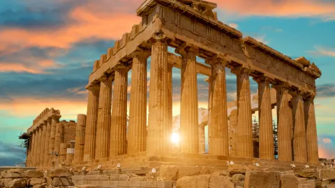Parthenon attraction in Athens
