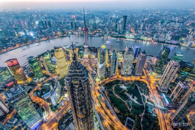 Go and Check Shanghai Modern Skyline with Bird's Eye View