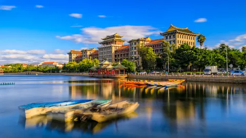 The Jimei School Village attraction in Xiamen