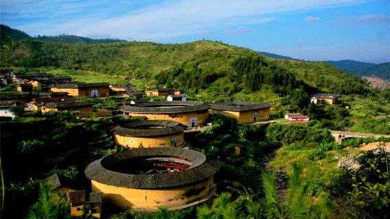 Visite en voiture privée de Xiamen à Tianluokeng, Yunshuiyao, Yongding, Chuxi Tulou et Chengqilou
