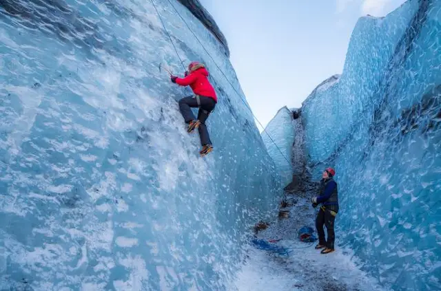 Ice Climbing in Iceland