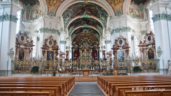 Stein Frescoes + St. Gallen Cathedral/Monastery + University + Hohenlingen Castle