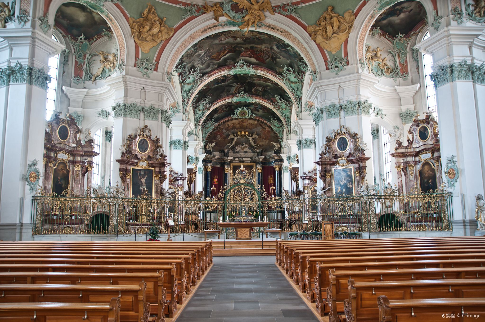 House Painted with Frescoes + St. Gallen Cathedral/Abbey + University + Hohenklingen Castle