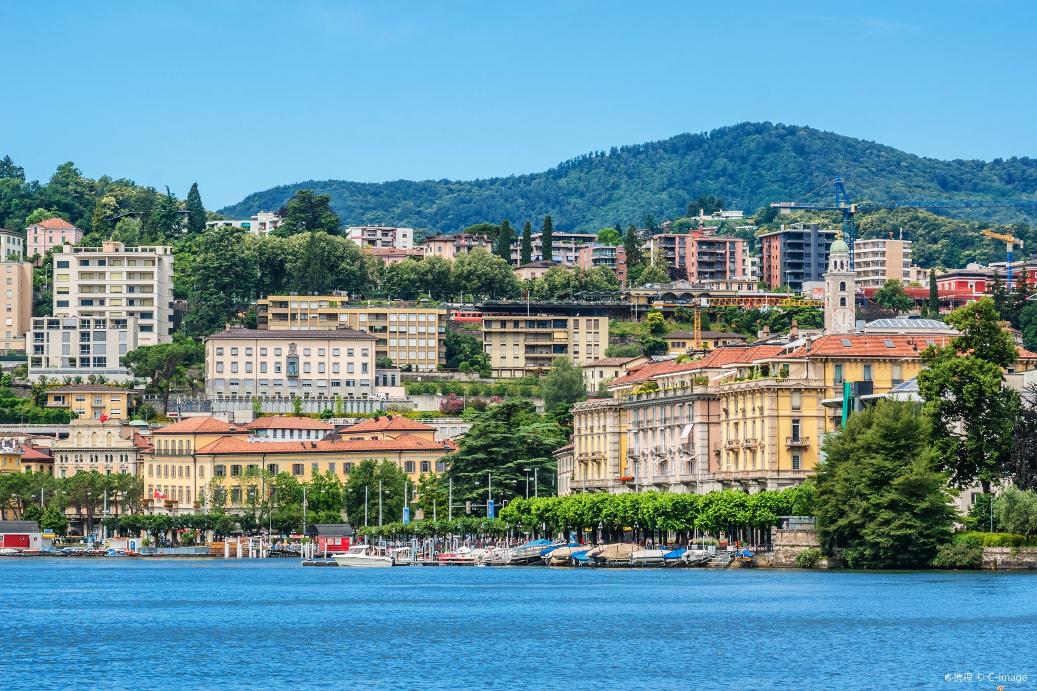 Tagesausflug zum Comer See + Luganersee + Lugano + Bellagio mit chinesischsprachigem Reiseleiter|Privattransfer-Speziallinie