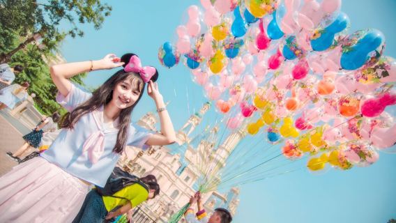 상하이 디즈니랜드 1-Day Ticket + 8시간 전용 언어 일대일 가이드 서비스