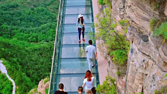 邯鄲東太行一日遊【門票+來回索道+電梯+玻璃棧道|組合自選】