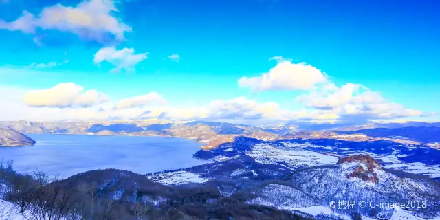 油画 湖と山の風景 大きなサイズ 箱根 90✖️110（日本箱根の