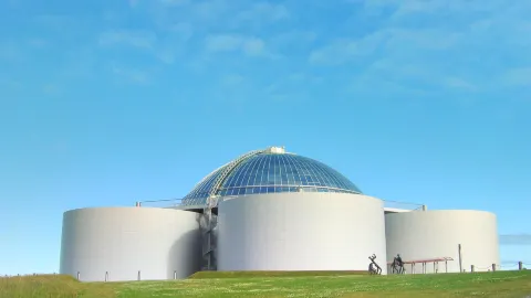 Perlan attraction in Iceland