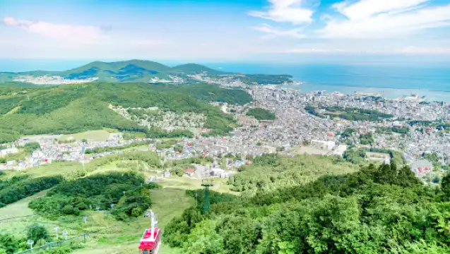 日本小樽運河+小樽音樂盒堂+小樽天狗山+船見坂