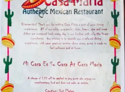 Casa Maria Mexican Cuisine