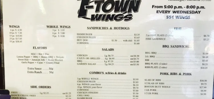 T Town Wings