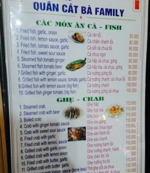 Quan Cat Ba Family Restaurant