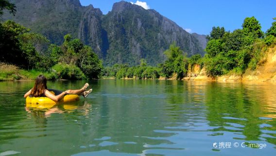 Raften in Vang Vieng
