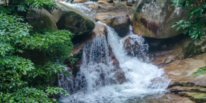 吉安武功山野牛瀑福山幻夜