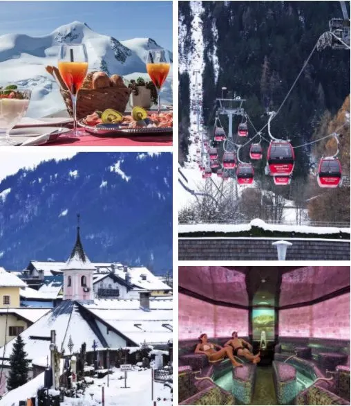 The Magic of Spring's White Ice and Snow with The Hint of Blooming Flowers