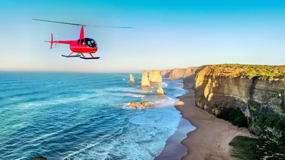 Great Ocean Road and Twelve Apostles helicopter tour (16/25/60 min options)
