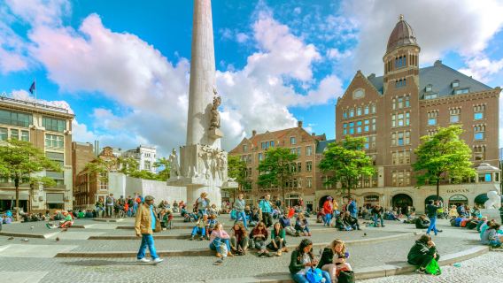 พระราชวังหลวงอัมสเตอร์ดัม + จัตุรัสดัม + ทัวร์ย่านโคมแดงอัมสเตอร์ดัมครึ่งวัน