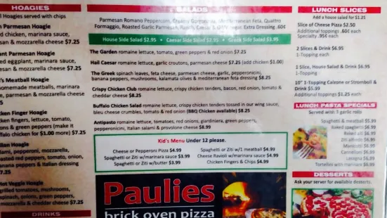 Paulies Pizza