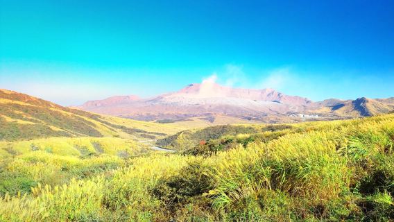 Japan Kumamoto Aso Crater Aso Boy Train one-day tour Kumamoto Departure - Kumamoto Return 1 person group