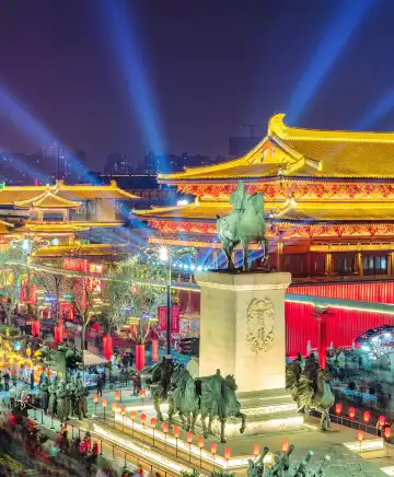 鄰近大唐不夜城的酒店