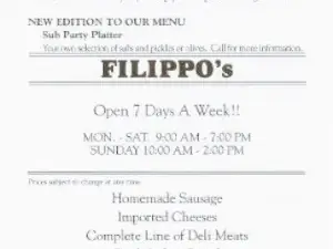 Filippo's Italian Specialties