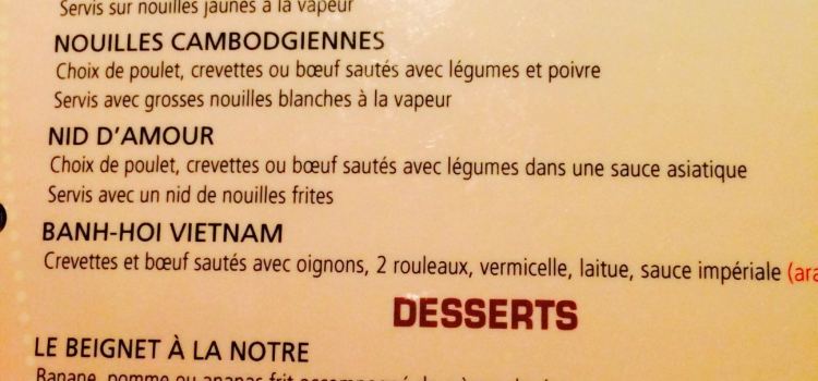 Restaurant O'Mékong