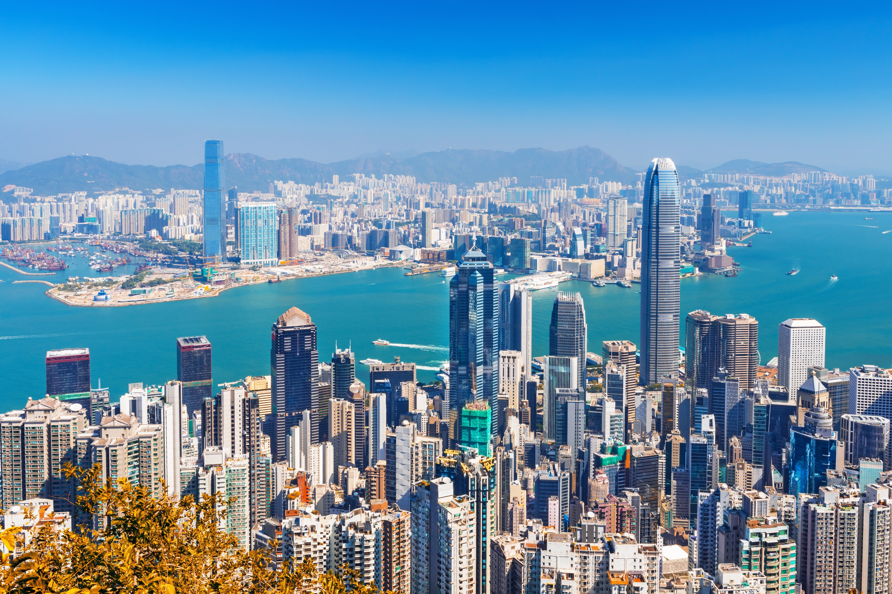 Victoria Harbour in Hong Kong
