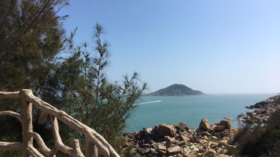 A scenic beach in China. Swimm