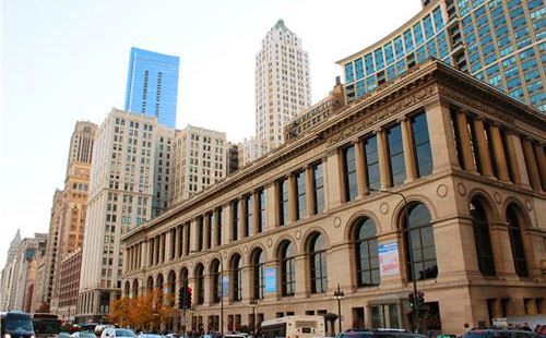 芝加哥文化中心是一個很特別的地方，整個文化中心的建築面積蠻大