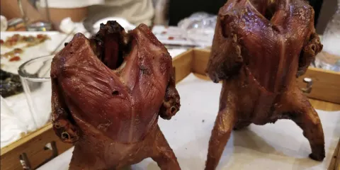 老穀家黃泥燒鴿子