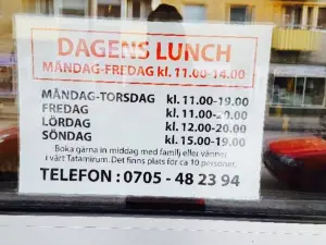 Sushi och te i Boden