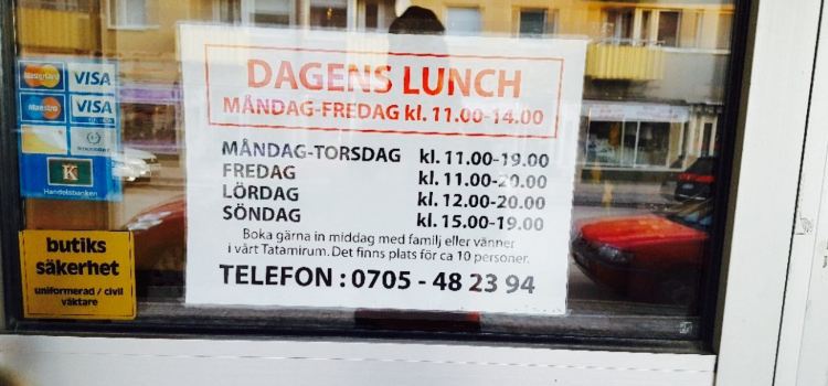 Sushi och te i Boden