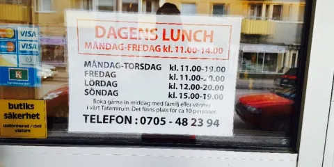 Sushi och te i Boden