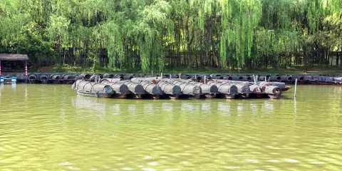 柯岩景區烏篷船觀光