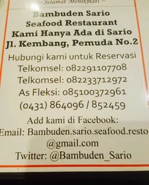 Bambuden Sario Seafood Restaurant