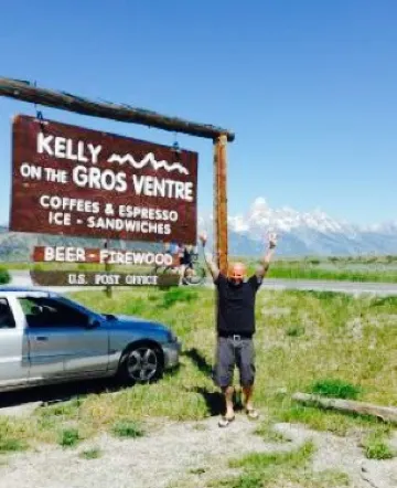 Kelly on the Gros Ventre