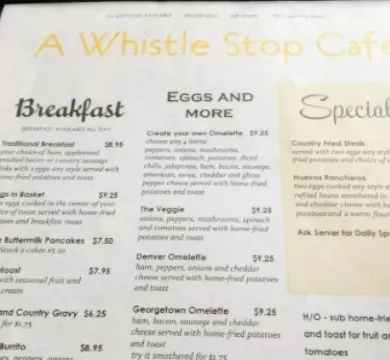 A Whistle Stop Cafe
